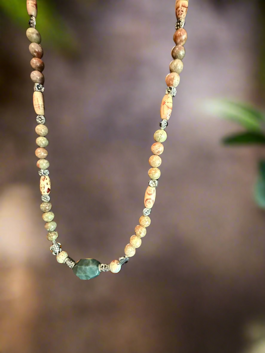 Unakite necklace